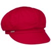 Seeberger Azalee Newsboy Cap Cotton (One Size - red)