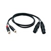 System-S Audio XLR Cable 100 cm 2x 3-Pin Female to