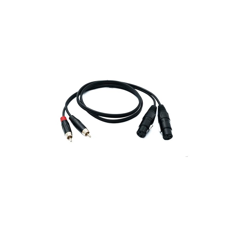 System-S Audio XLR Cable 100 cm 2x 3-Pin Female to