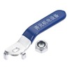 sourcing map Lever Handle Iron Chrome Plated Replacement Quarter Turn