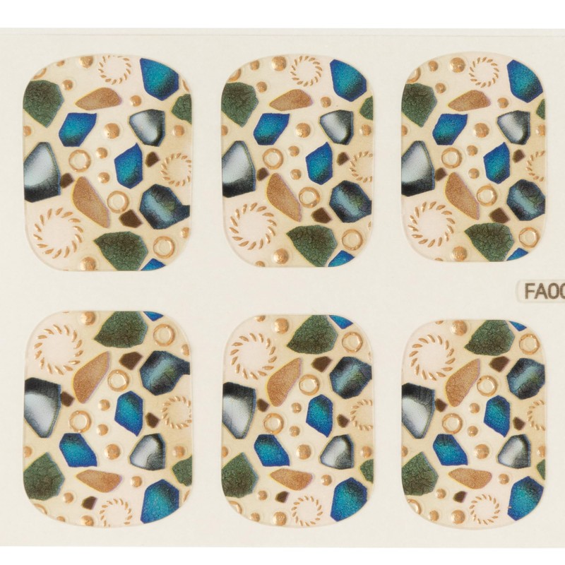 ZINIPIN FA00260 Foot Nail Seal Navy Stone