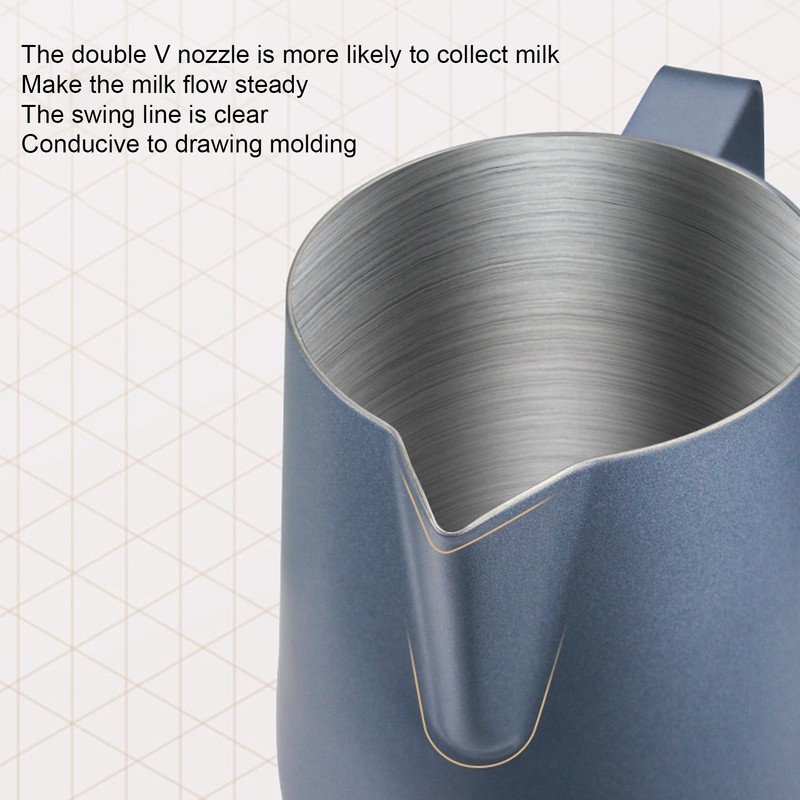Coffee Milk Frothing Cup Stainless Steel Jug Steaming Pitcher 700ml