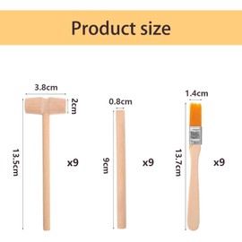 CHAOTEMAI Toy from 3 Years 27 Pieces Excavation Set Wooden Toy Children's Workbench Excavation Set for Children Archaeological Rock Geography Set Dinosaur Chisel Hammer Learning Toy