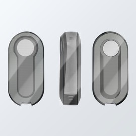 OFFCURVE Key Cover Transparent Car Key Cover Key Case for Fiat 500 Punto Panda Grande Bravo Lancia Ypsilon Delta Musa