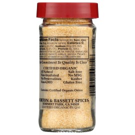 Morton & Bassett  Organic Morton Onion Powder  2.3 Oz