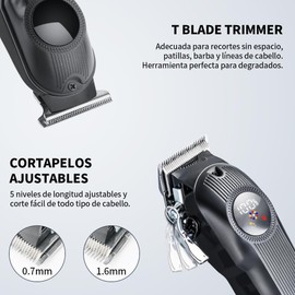 JESWO 21 en 1 Kit de Maquina para Cortar Cabello, Cortapelos Profesional