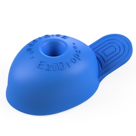 EziDrops - Eye Drop Dispenser Aid - Easy Eye Drop Applicator for Nozzle Head Bottles - Safe & Easy Vision Care (Black)