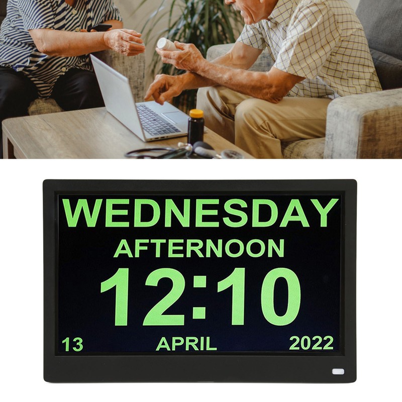 11.6 Inch Digital Calendar Alarm Day Clock 12 24 HR
