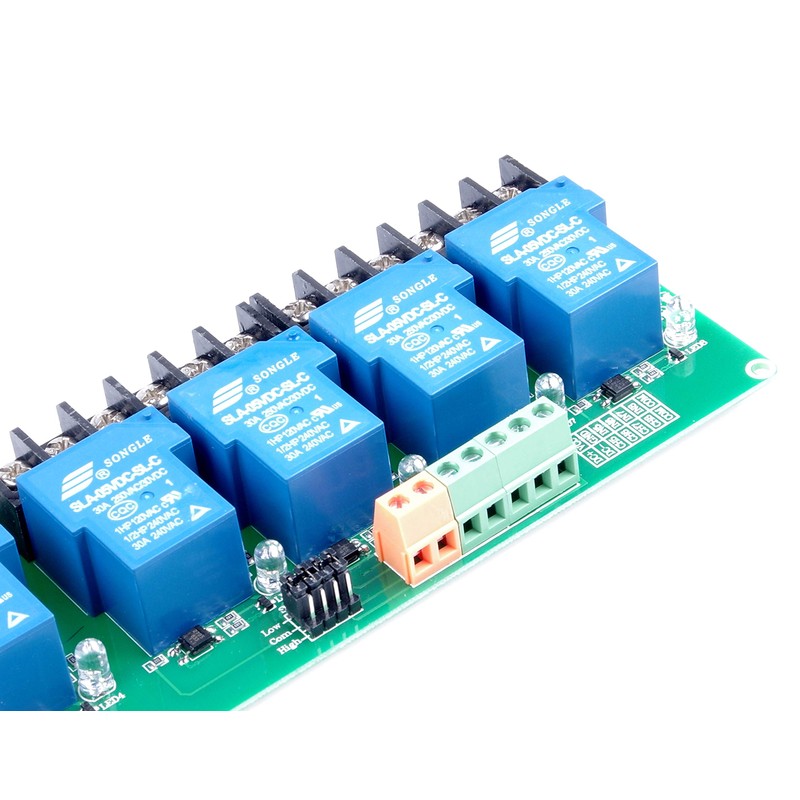 KNACRO 8-Channel Relay Module High Low Level Triggering Optocoupler Isolation
