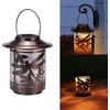 Solar Lantern Lights Outdoor, Dragonfly Waterproof Metal Hanging Solar Lights