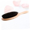 Baluue Beech Bristle Comb Travel Hairbrush Static Massage Tool for