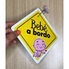 Genérico Monsterprint Señalamiento Letrero Bebé a Bordo, 19x19 cm. Impresión
