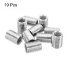 PATIKIL 9/16-18 to 3/8-27 Thread Adapters Sleeve Reducing Nut, 10