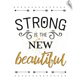 CANVAS ON DEMAND Strong is The New Beautiful Wall Decal, Artwork