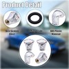 MEAJOO 4PCS Cobra Style Tire Valve Stem Caps, Snakehead Shape,