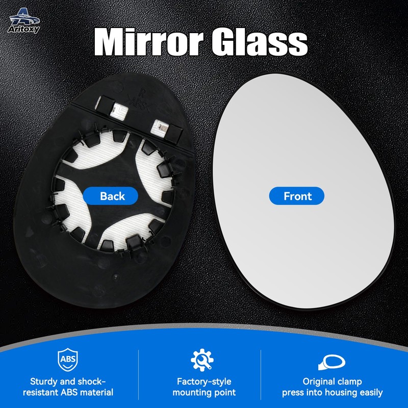 Aritoxy Passenger Heated Mirror Glass Fit for Mini Cooper 2007