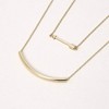 Bling Jewelry Minimalist Delicate Thin Sideways Horizontal Round Tube Curved