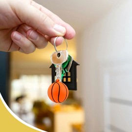 2 Piece Basketball Keychain Gift for Boys Girls Basket ball Keychain for Player Coach Sports Gifts for Men Women Basketball Fans Lovers Gifts for Teen Boys Girls Sport Bag Backpack Accessories