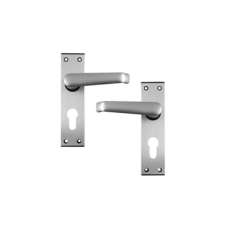 Union Locks Ambassador Euro Plate Furniture Anodised - Silver (Boxed)
