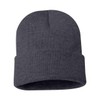 Sportsman Solid 12" Cuffed Beanie One Size Heather Charcoal