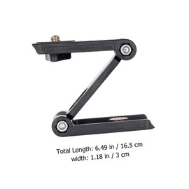Tofficu Camera Tripod Z Type Folding Bracket for Smartphones and Pan Tilt Design Durable Mobile Stand with Fine Workmanship for Desktop Use