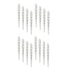 DARO DEKO Acrylic Icicle Ornaments 20 cm Pack of 16