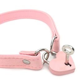 Gargantilla con candado, collar Lolita, collar de terciopelo con candado y llave, Poliuretano, no conocido