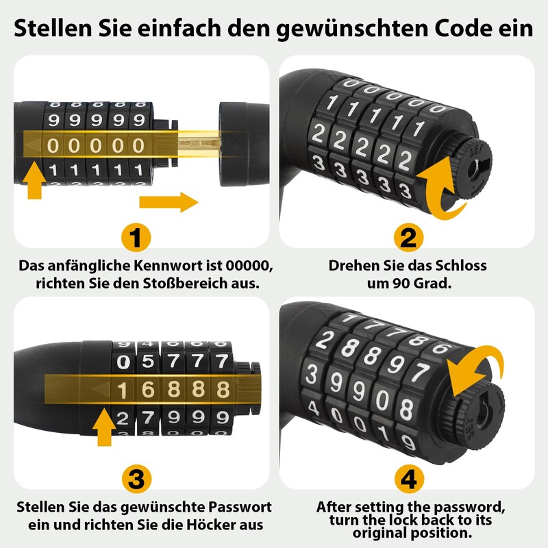 E Roller Lock Blue Cable Locks
