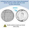 3D Rotating Wind Spinner, Hanging Garden Ornament with Spiral Design,