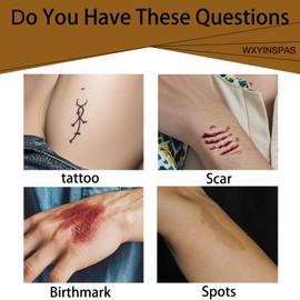 Tattoo Cover Up Tape, 1 Roll Ultra Thin Patches for Concealing Tattoos, Scars, Birthmarks, Invisible, Waterproof, Breathable Makeup Skin Tone Concealer Stickers for Flawless Coverage (10cmx2m,fair)