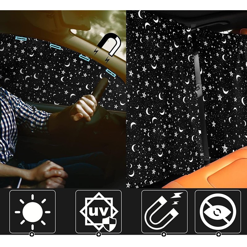 Front Side Wind, Blackout Sun Shade, Driver Passenger, Car Window