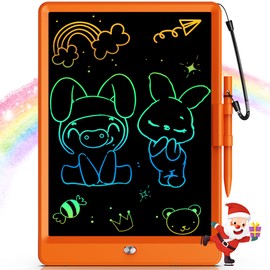 Bravokids Toys for 3-6 Years Old Girls Boys, LCD Writing Tablet 10 Inch Doodle Board, Electronic Drawing Tablet/Pads, Educational Birthday Gift for 3 4 5 6 7 8 Years Old Kids Toddler (Orange)