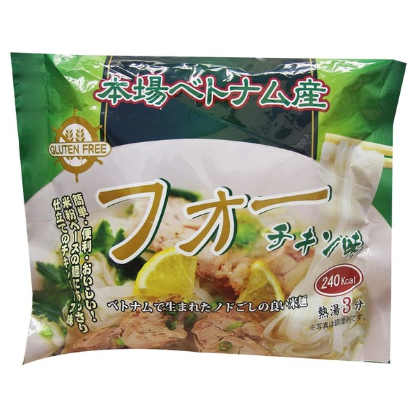 Green Interfresh Four (rice flour noodles) chicken flavor bag noodles, 2.1 oz (60 g) x 10 bags