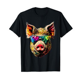 Pig Sow I Love Domestic Pigs Farm Little Cute Piggy T-Shirt