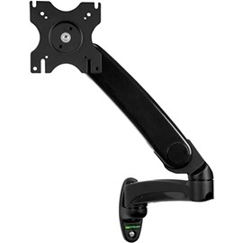 StarTech.com Wall Mount Monitor Arm - Full Motion Articulating - Adjustable - Supports Monitors 12â to 34â - VESA Monitor Wall Mount - Black (ARMPIVWALL)