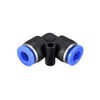 sourcing map Plastic Elbow Push to Connect Tube Fitting 6mm