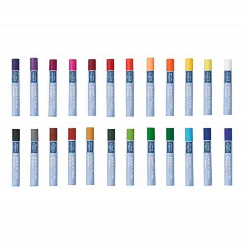 Lefranc Bourgeois nbsp;assortment de 12 oil pastels, 8 mm, multicoloured,