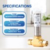 (2-Pack) Yqimtion Toilet Water Hammer Arrestor, 3/8 Inch Male Compression