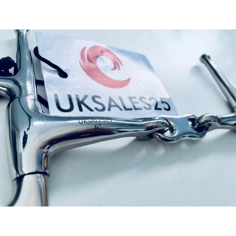 UKSALES25 French Link Full Cheek Fulmer Snaffle (Horse Bits) (5")