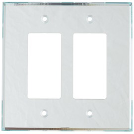 GlassAlike Double Decora Acrylic Mirror Switch Plate