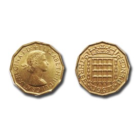 Coins for collectors - 2 x 1967 Three penny pieces - Uncirculated collectable condition / Threepenny bit