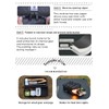 CAMPINGMOON Tactical Admin Molle Pouch Military Camping Tool Bag Storage