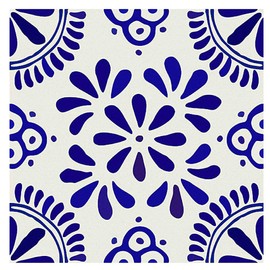 Poromoro Spanish Portuguese Azulejo Style Backsplash Peel and Stick Tile Stickers Set of 20 pcs(5.9_O)