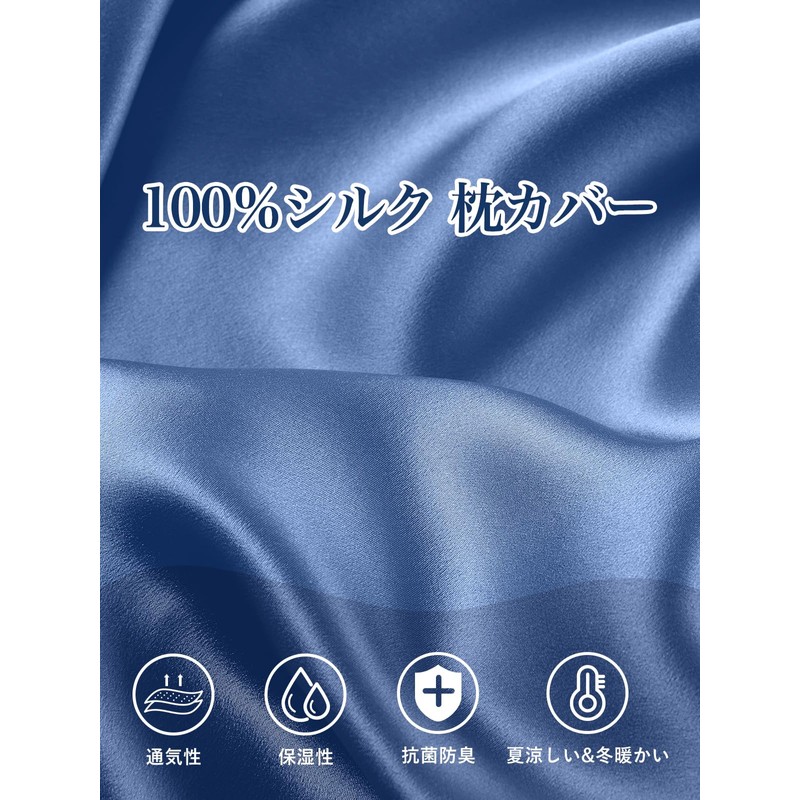 Warmstar 100% Silk Pillowcase, Large, 50x70, 22 Momme, 6A Class