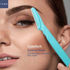 Inge 12 Pack Facial Razor | Eyebrow Razors | Face Razors | Dermaplane Blades for Face | Men and Women | Removes Peach Fuzz