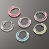 KASFREE 12 Pairs Plastic Hoop Earrings for Women Plastic Earrings