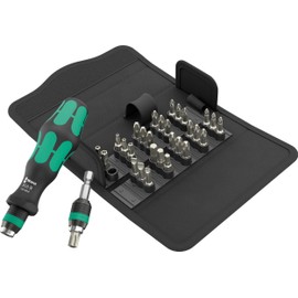 Wera Kraftform Compact 70 Bit Set - Hand Holder + Rapidaptor Bit Holder + Bits - 33 Pieces