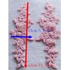Lace Beaded Applique Perfect Shining Trim Patches for Wedding Dress
