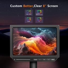 MoreDisp 4K Digital Microscope,8" Coin Microscope with 52MP Camera Sensor,2000X Magnification,3840P UHD Video Microsocpe,Ideal for Soldering, Electronics Repair and Coin Viewing with 64GB Memory Card