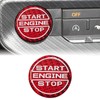 BLAKAYA Compatible with Engine Start Stop Button Sticker Carbon Fiber